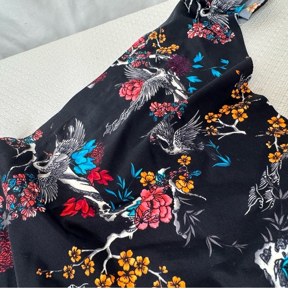 Black Floral Thong Panties by Splendies Size 1X NWT - Picture 3 of 8